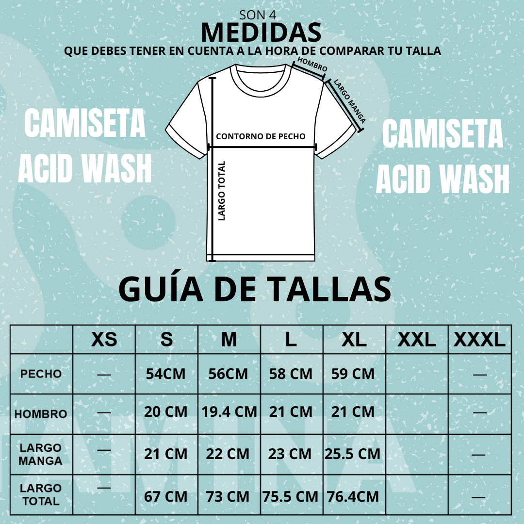 CAMISETA ACID WASH