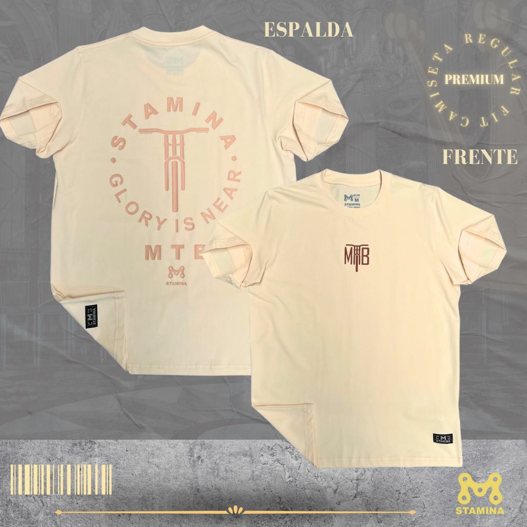 camiseta clásica MTB crema