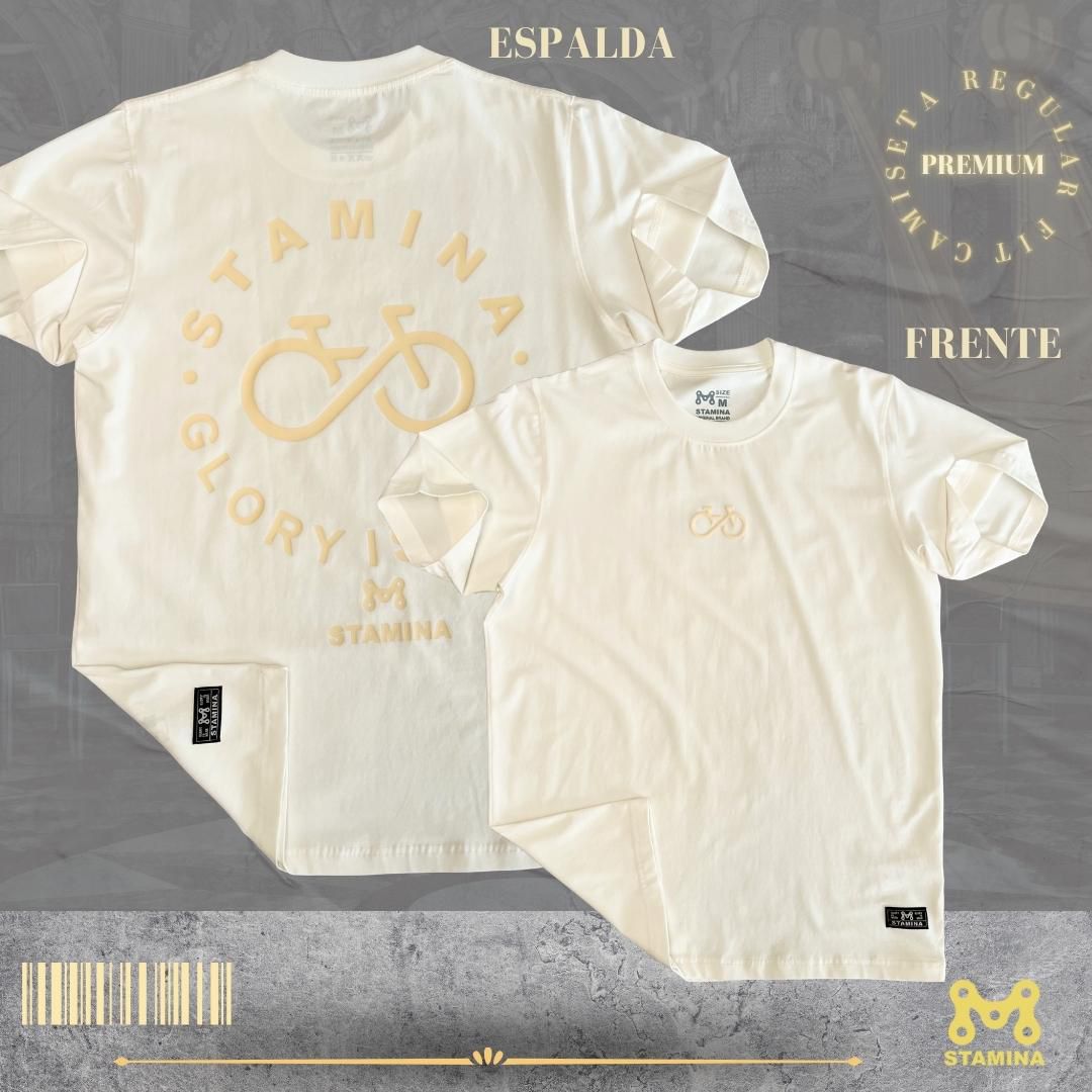 camiseta clásica crema